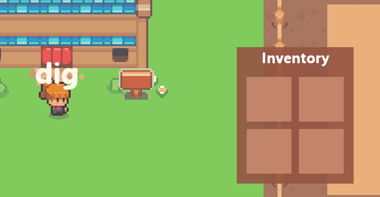 Inventory - the starting panel